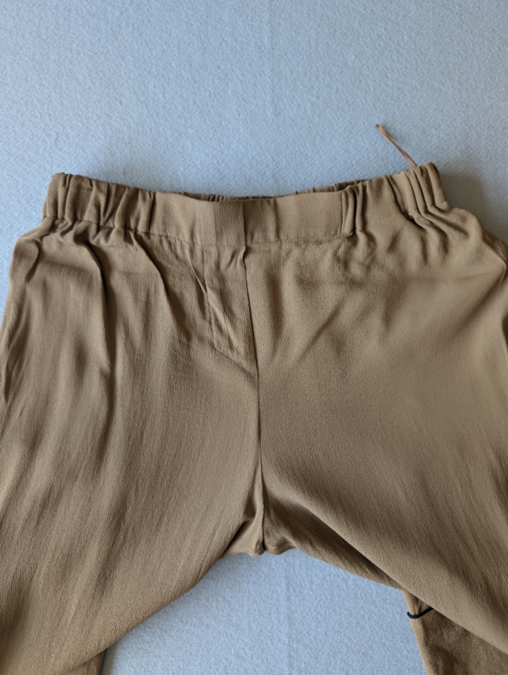 Iceberg Gilmar Silk Blend Made In Italy Wide Leg Crop Trousers Neutral Contrast - Picture 8 of 12